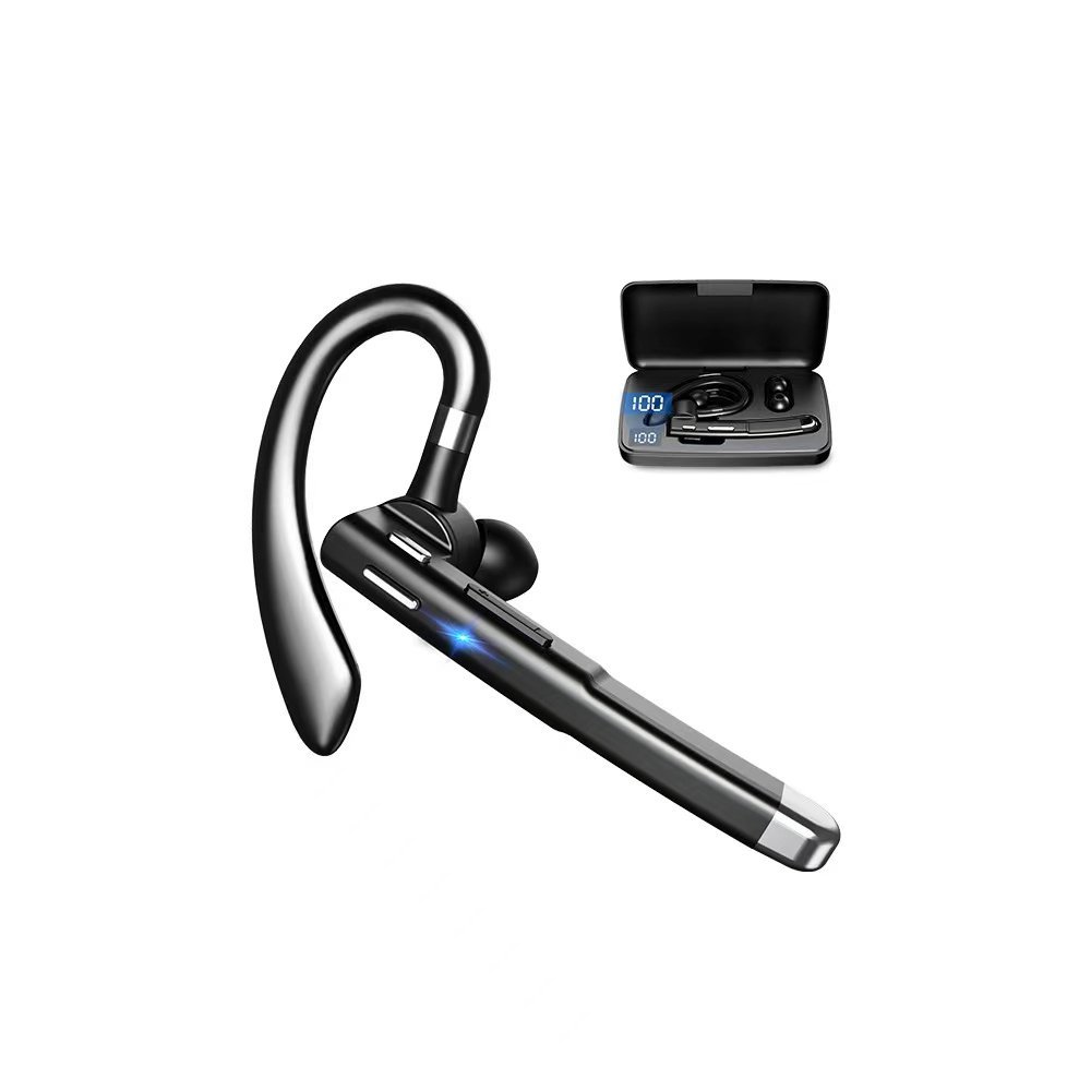 Bluetooth ヘッドセット5.0 高音質片耳 内蔵マイクBluetoothイヤホン ビジネス 快適装着 ハンズフリー通話 また日本技適マーク取 tbq010