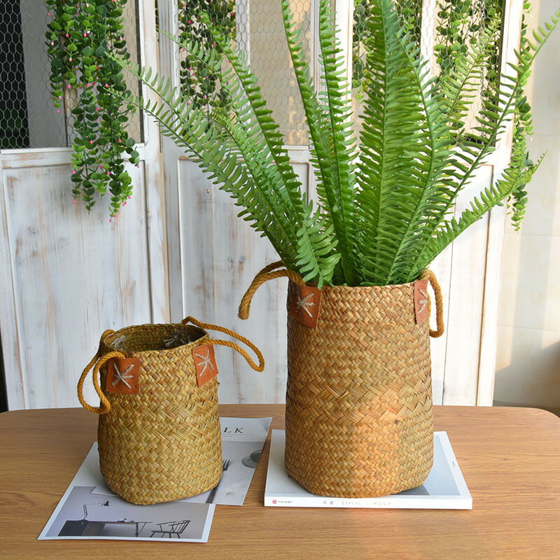 樂天商城 - NEW! 天然草編花かご花器花瓶飾り tbq107