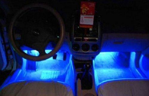樂天商城 - NEW! シガー電源フロアライトLED★車内装飾用LEDライト室内灯 tbq181