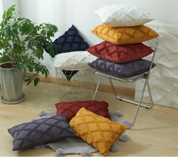 NEW! 純色幾何学藤条立体抱き枕カバー【2枚】 tbq244