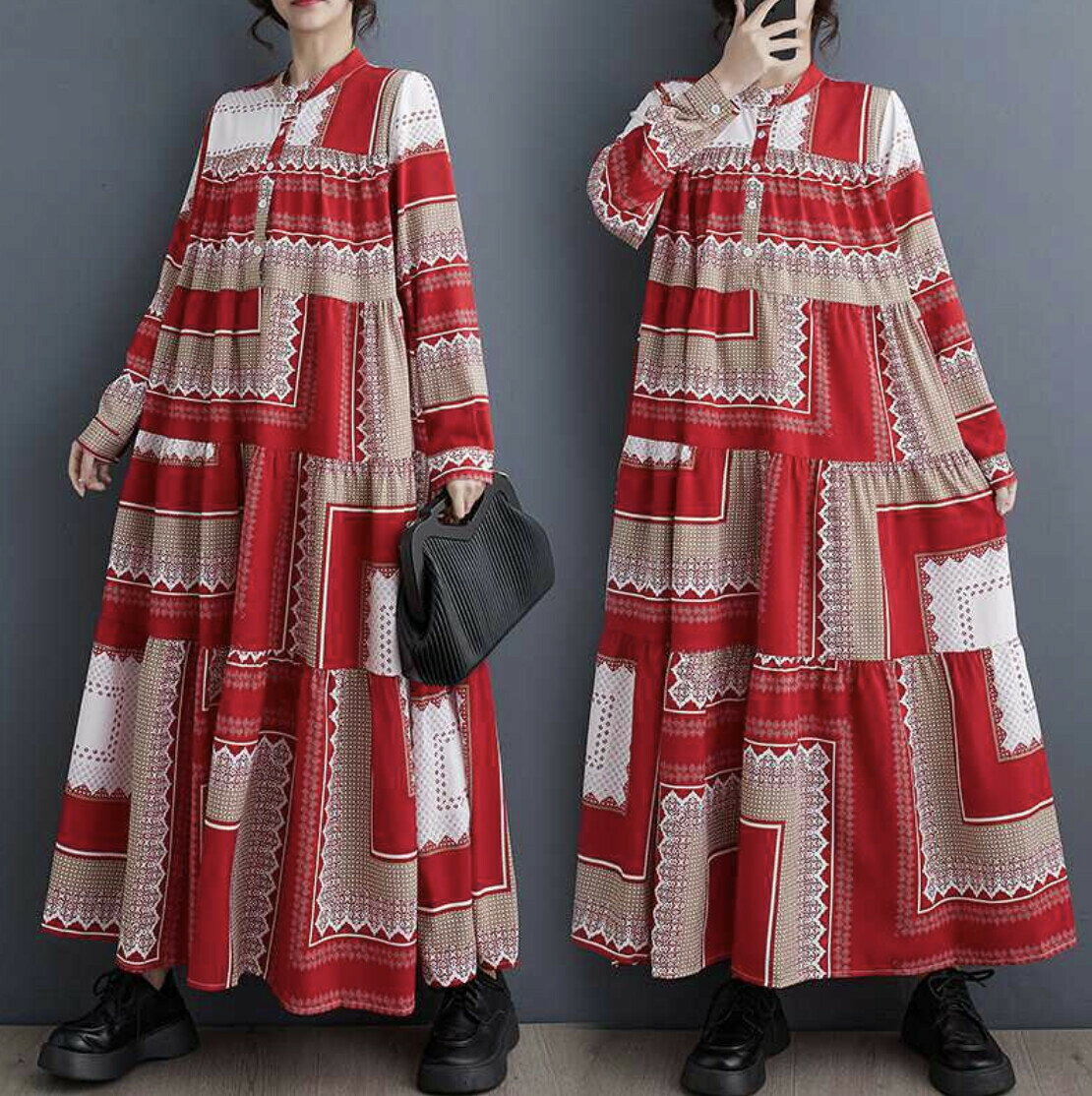 商品説明 素材：綿 カラー：写真色 サイズ：F.肩幅39CM バスト120CM 着丈125CM 袖長60CM ※素人採寸の為、誤差が生じる場合がございます。ご了承下さいお願いします。 ★商品写真はできる限り実物の色に近づけるよう加工しておりますが、お客様のお使いのモニター設定、お部屋の照明等により実際の商品と色味が異なる場合がございます。新品ですので少し匂いしますが、通気の良いところに風を当てれば匂いが発散できます。 ★不良品以外の返品、交換（想像していたのとは違う、サイズが合わないなどの理由）は出来かねますので予めご了承願います。 ★ 出品中の商品はノーブランド品、新品になります。新品未使用品ですが、商品は微細なほつれや、汚れ 、傷等がある場合がございます。品質に極端なこだわりを持ち方、店頭でのご購 入おすすめ致します。なこだわりを持ち方、店頭でのご購 入おすすめ致します。商品説明 素材：綿 カラー：写真色 サイズ：F.肩幅39CM バスト120CM 着丈125CM 袖長60CM
