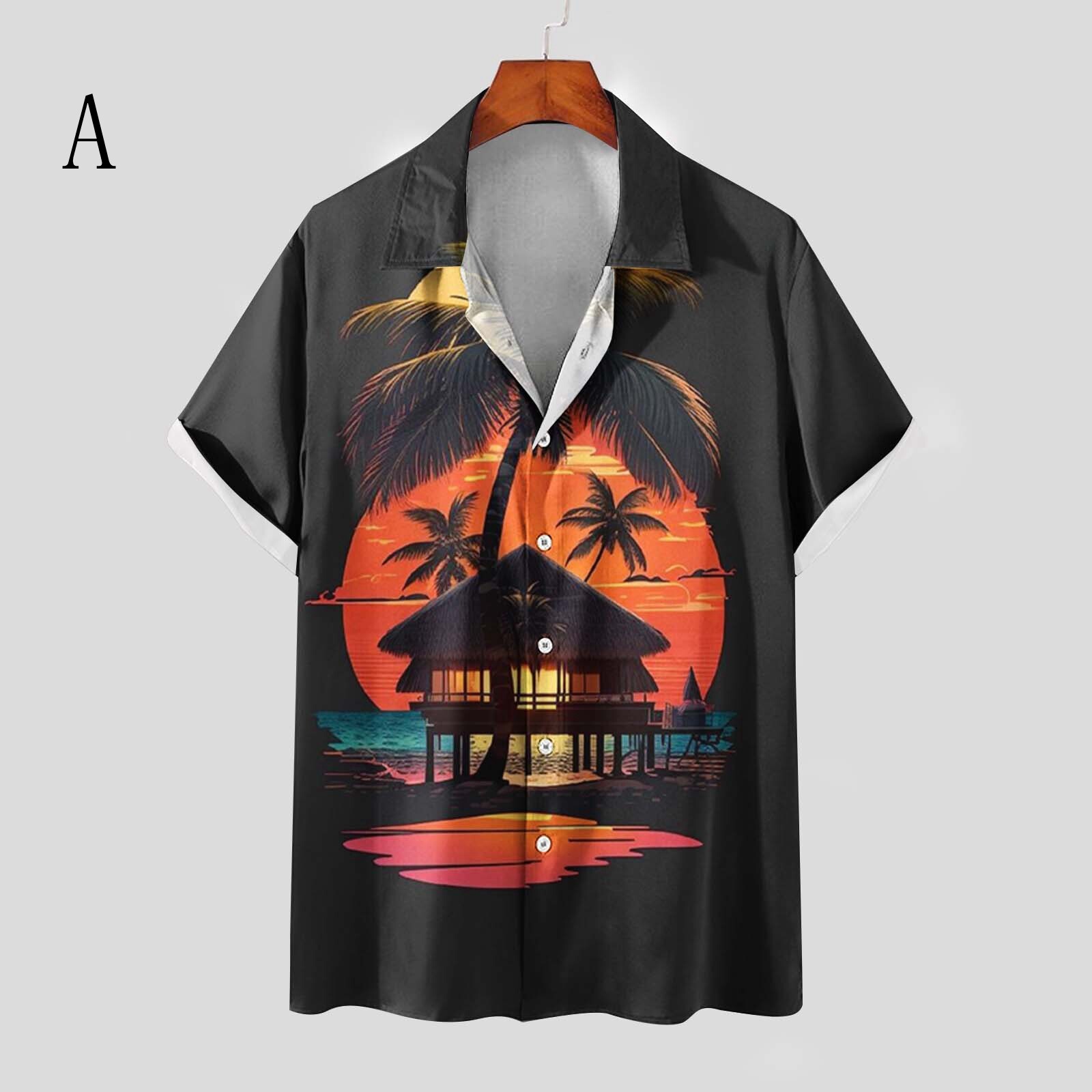 樂天商城 - シャツ 半袖 夏 花柄 メンズファッション ibq053