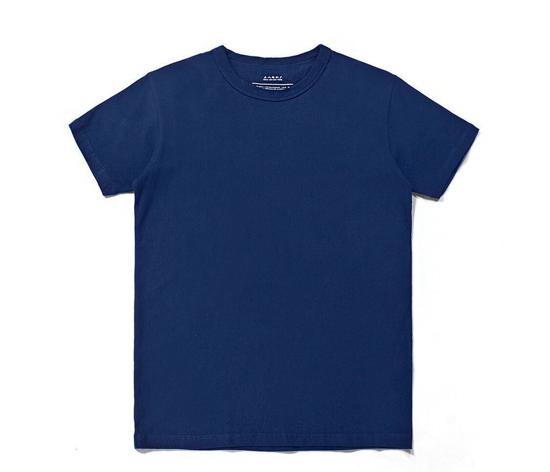 樂天商城 - 新品藍染 天然藍 7.5oz 綿100% スウェット 半袖 Tシャツ メンズ クルーネック インディゴ 濃紺 S～2XL