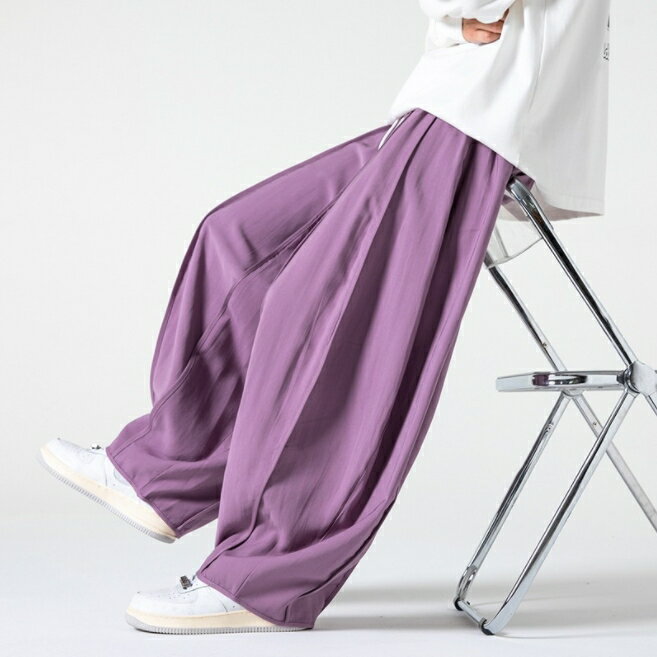 ☆新品夏サルエルパンツ メンズ ハロンパンツ チノパン ワイドパンツ ロングパンツ 接触冷感 ゆったり 薄手 七色 M~5XL