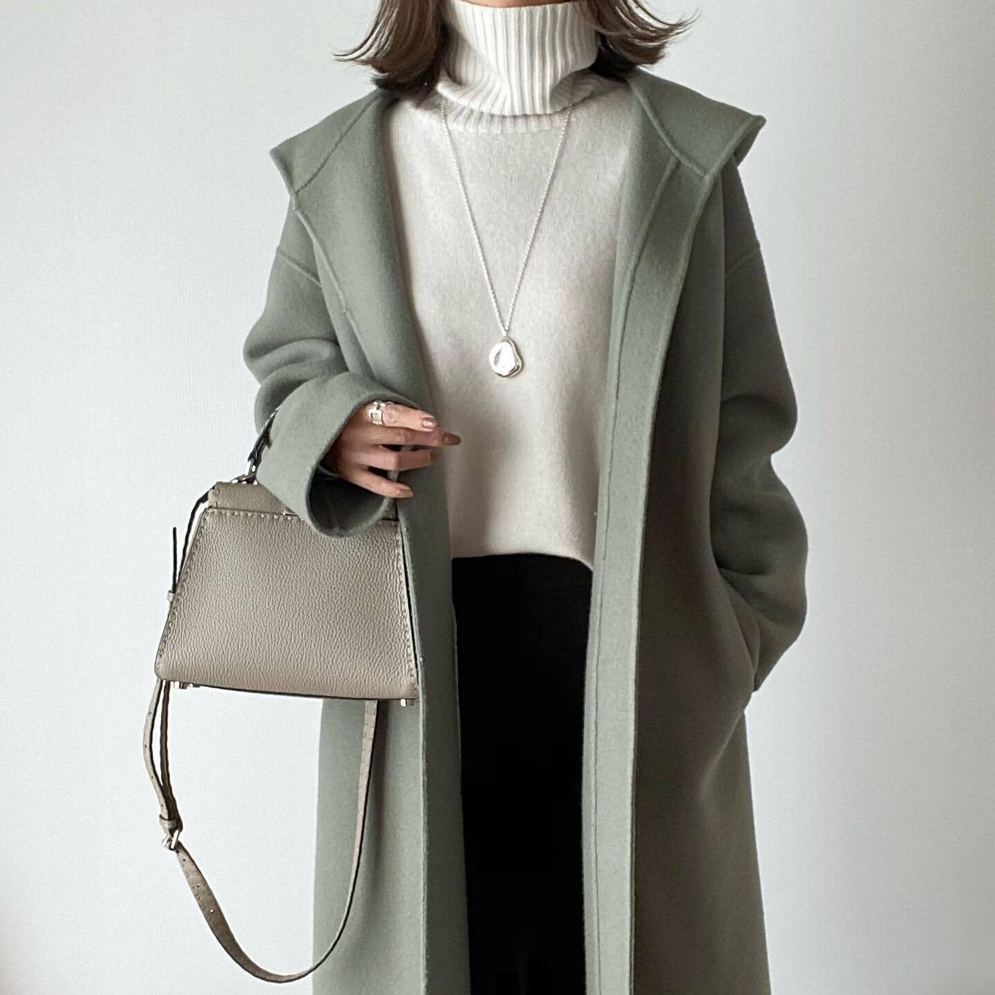 樂天商城 - ラシャコート ロング 厚手 フード付き 秋冬 無地 ゆったり 快適 レディース ファッション