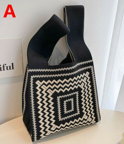 樂天商城 - トートバッグ 花柄 ニットバッグ レディース ファッション