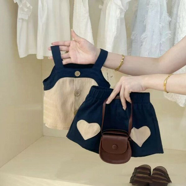 樂天商城 - ベスト ショートパンツスーツ 2点セット 無地 快適 子供 ファッション