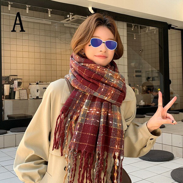 Rakuten - マフラー 秋冬 保温 レディース ファッション