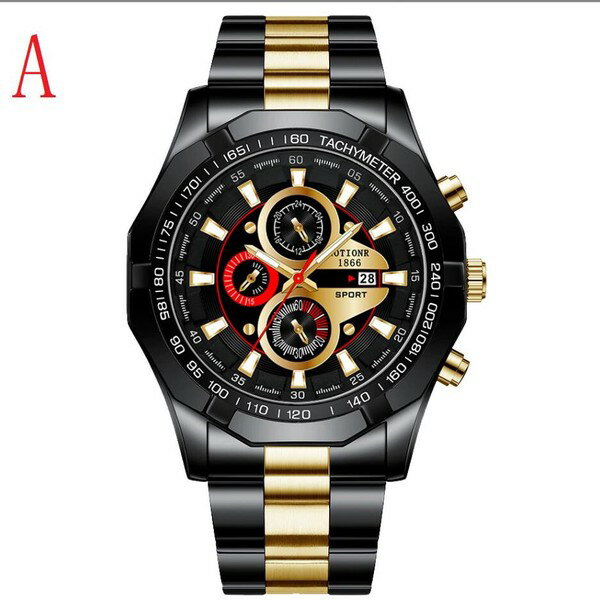 樂天商城 - 新作メンズステンレスバンド腕時計