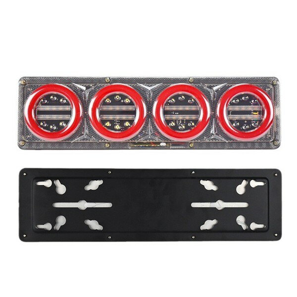 乐天商城 - 新入荷高品質24Vトラックテールランプ 高品質 汎用 LED シーケンシャル ウィンカー テールランプ 2個セット 社外品