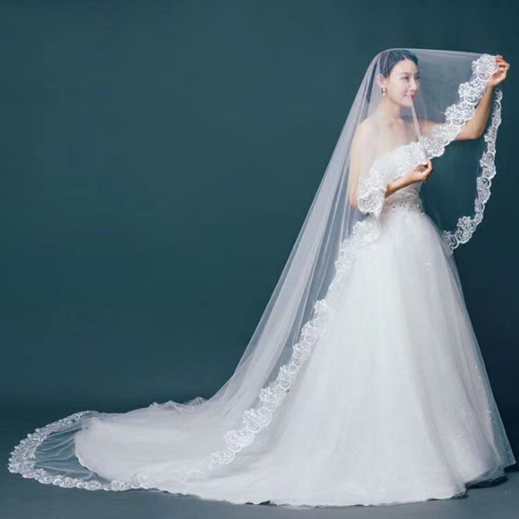 ワイドレースのベール