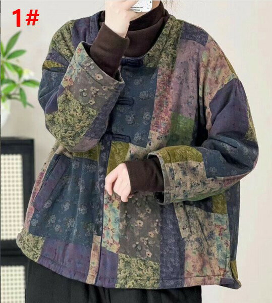 樂天商城 - コート 長袖 秋冬 花柄 ゆったり 快適 レディース ファッション