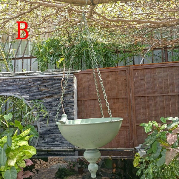 楽天市場】ハンギングバスケット アイアン（カラーグリーン