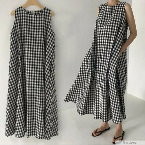 樂天商城 - NEW レディース ファッション チェック柄 ワンピース bbq052