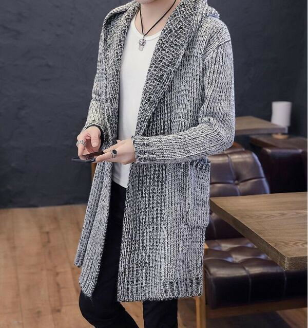 樂天商城 - NEW 秋冬メンズカーディガン ニットジャケット ブルゾン セーター ニット アウター 長袖 ユニセックス トップス ロング丈 bbq343