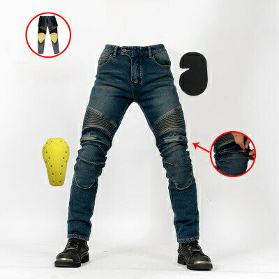 樂天商城 - NEW 秋冬 厚手ライダース パンツ メンズ レーシング ツーリング オールシーズン 膝用プロテクター装備付き サイズ選択S-3XL bbq383
