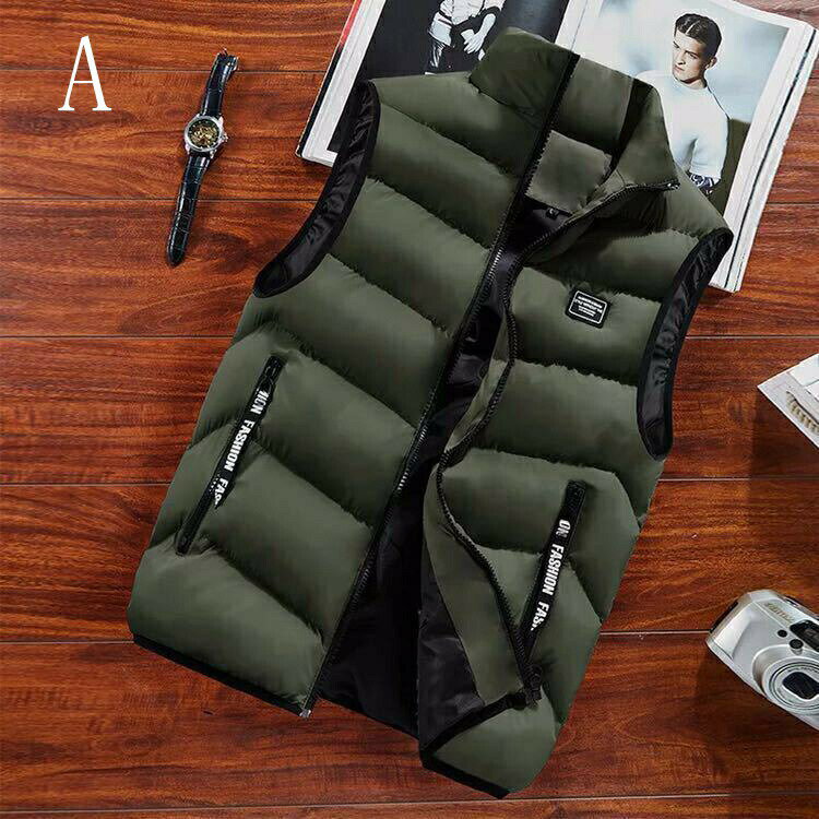 樂天商城 - NEW ベスト 秋冬新品 メンズ ダウンベスト 中綿ベスト キルトコート 無地 立ち襟 カジュアル 厚手 保温bbq392