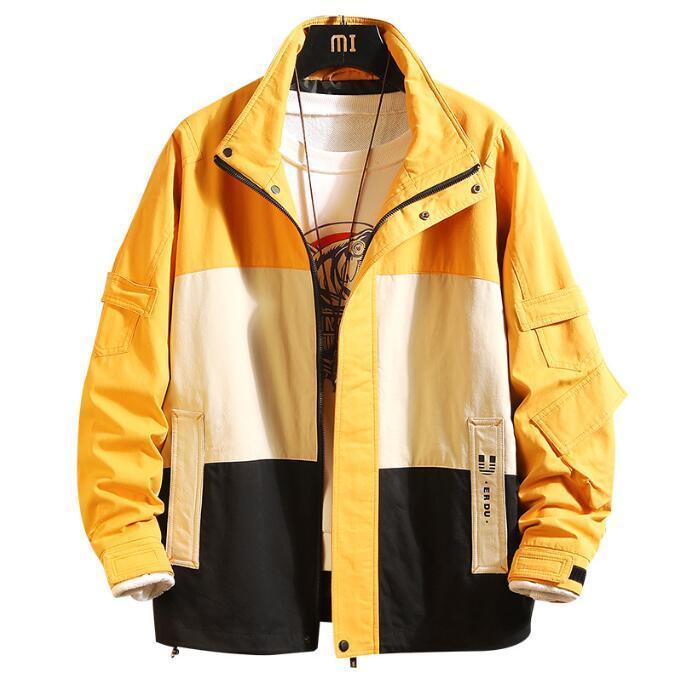 樂天商城 - NEW マウンテンパーカー メンズ ウィンドブレーカートップス ジャケット 配色 切り替え おしゃれ 防風 大きいサイズ 秋[M~3XL] bbq400