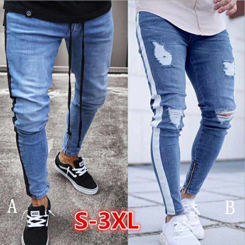 樂天商城 - NEW メンズジーンズ　 ストレッチ　細身 スキニー　デニムパンツ bbq424