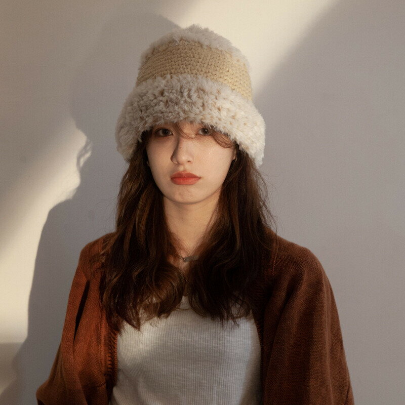 樂天商城 - NEW 女性秋と冬ぬいぐるみニットウール帽子暖かい漁師帽子【2枚】 bbq505