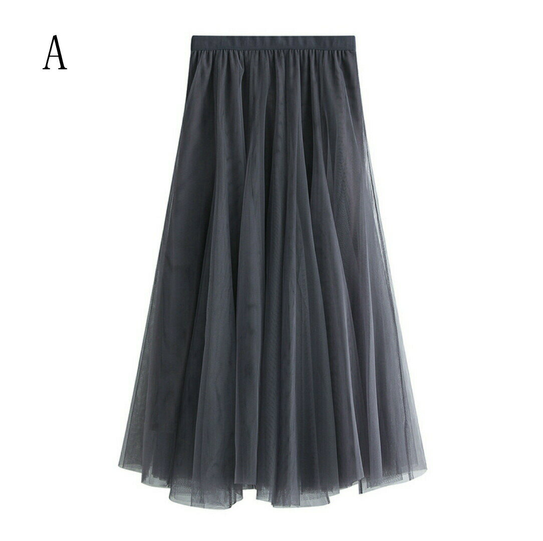 樂天商城 - NEW レディース ハイウエスト ミッド丈 メッシュ スカート bbq526