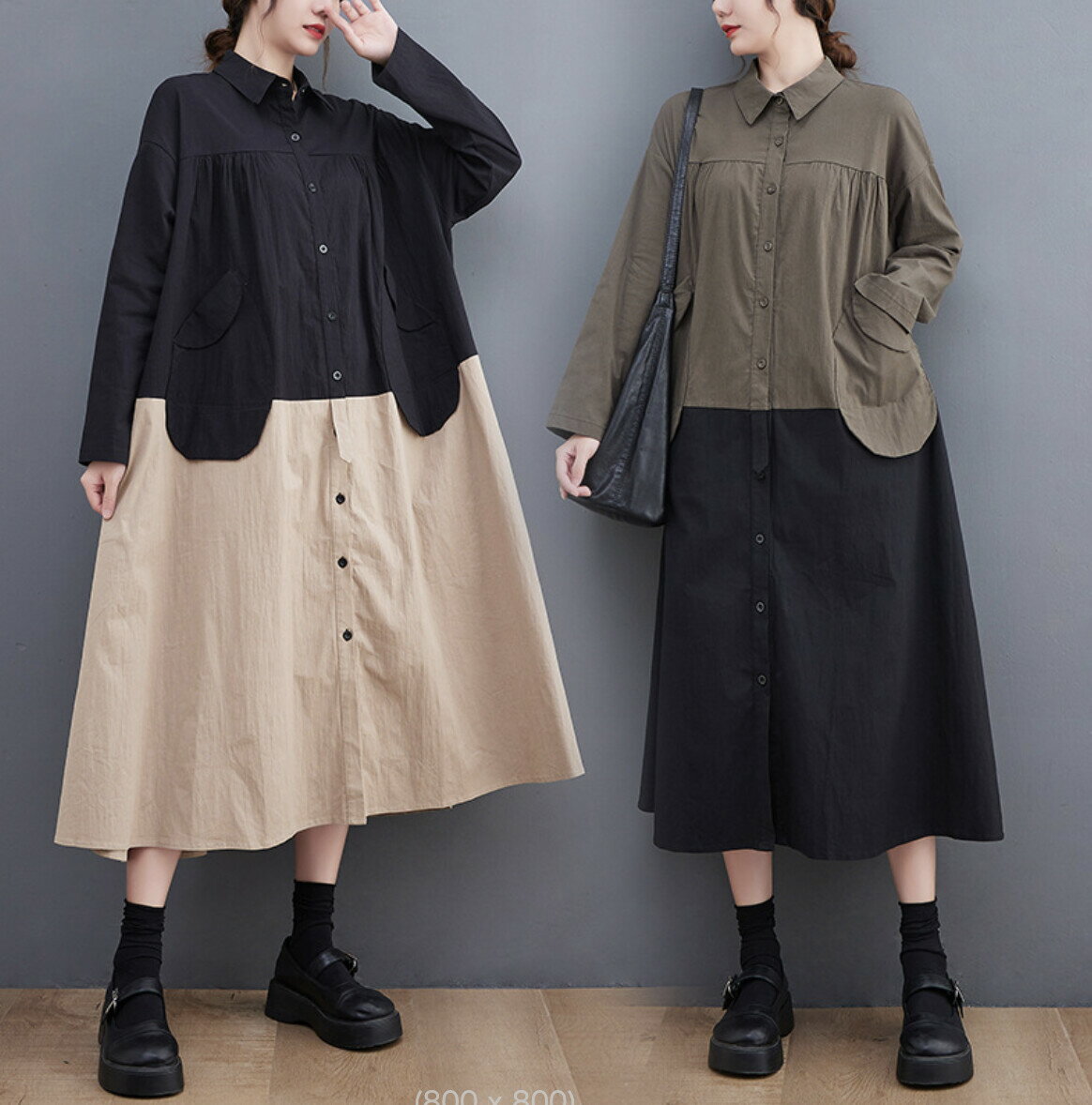 樂天商城 - NEW レディース 秋冬 カジュアル ワンピース bbq634