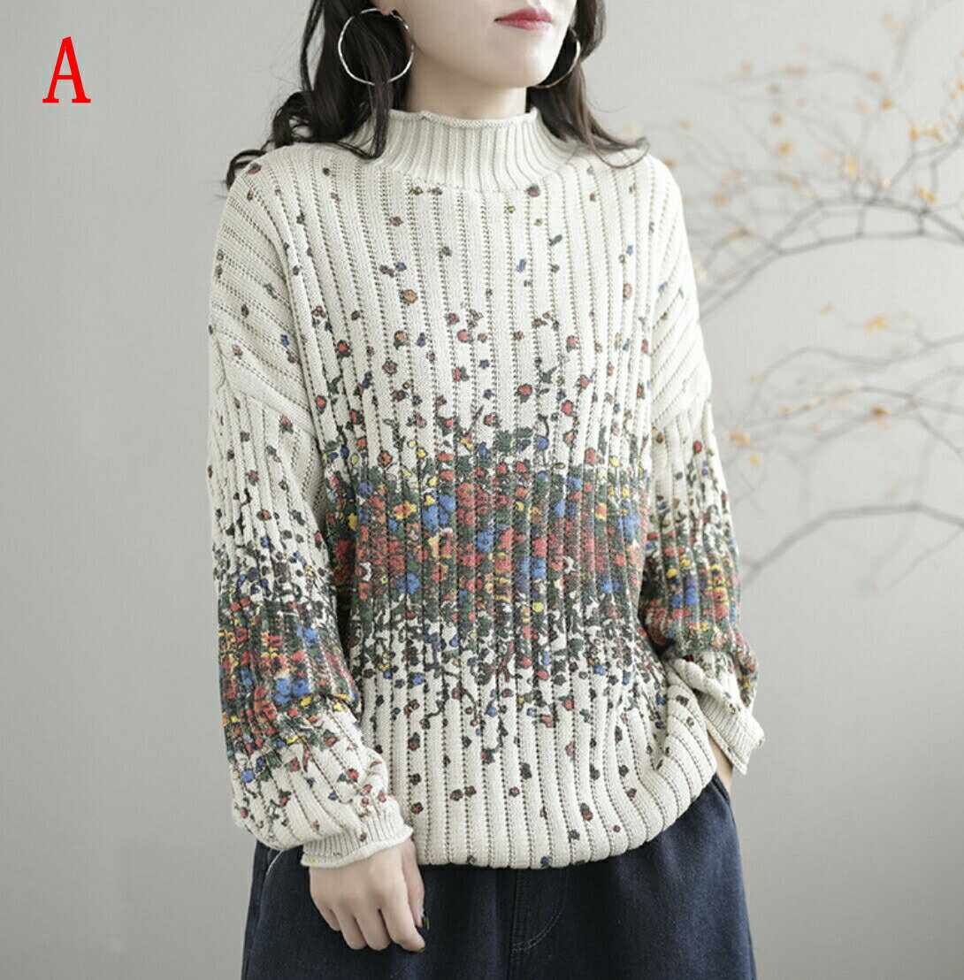 樂天商城 - NEW 秋冬 新作 レディース タートルネック カジュアル ゆったり ビンテージ ニット bbq720