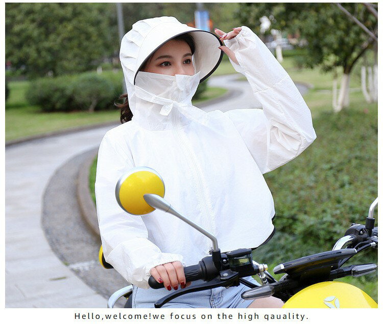 日焼け対策パーカー ジップパーカー カーディガン 自転車用 原付バイク用 着る日焼け止め ゆったり UVカット 紫外線カット 軽アウター フード フード付き 前開き 旅行 野外 ハイキング ダークブラウン ワンカラー 日常着 普段着 日常使い メール便送料無料