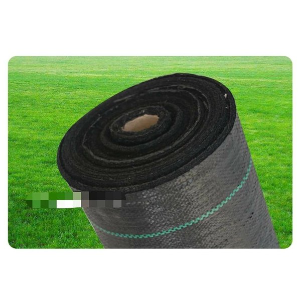 大面積専用 防草シート 4m×100m 黒 草を防ぐ用布 雑草バリア用布 アンチエイジング...