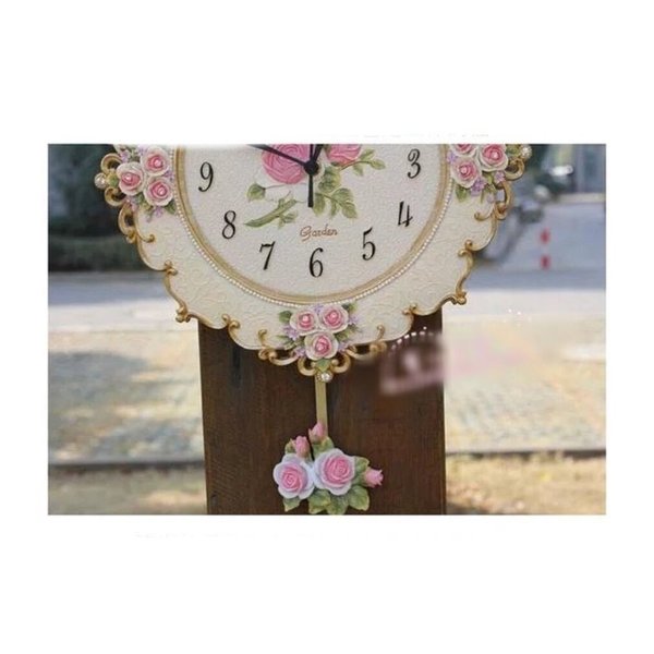 クロック。壁掛け時計 かけ時計 レア 振り子時計 振子時計 姫系雑貨 [2]