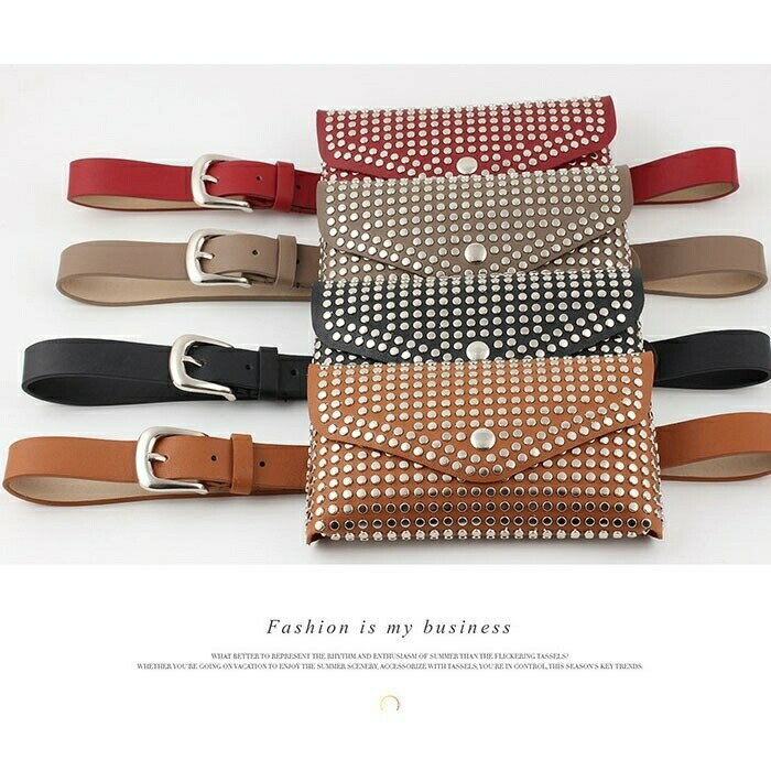 樂天商城 - レディース レザー ベルト おしゃれ ウエスト ポーチ バッグ 小物入れ 仕事用 ミニ財布 女性用ベルトバッグ 女性女の子小さなベルト