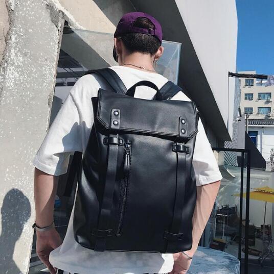 Rakuten - メンズ リュックサック PUレザー バックパック A4収納 大容量 通勤 通学 旅行 おしゃれ シンプル 撥水 軽量 ビジネス カジュアル リュック 男女兼用