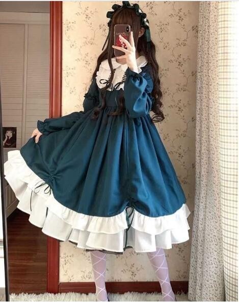 Rakuten - レディース　ワンピース　ロリータワンピース　ゴスロリ　ゴシック　フェミニン　コスプレ　ジャンパースカート