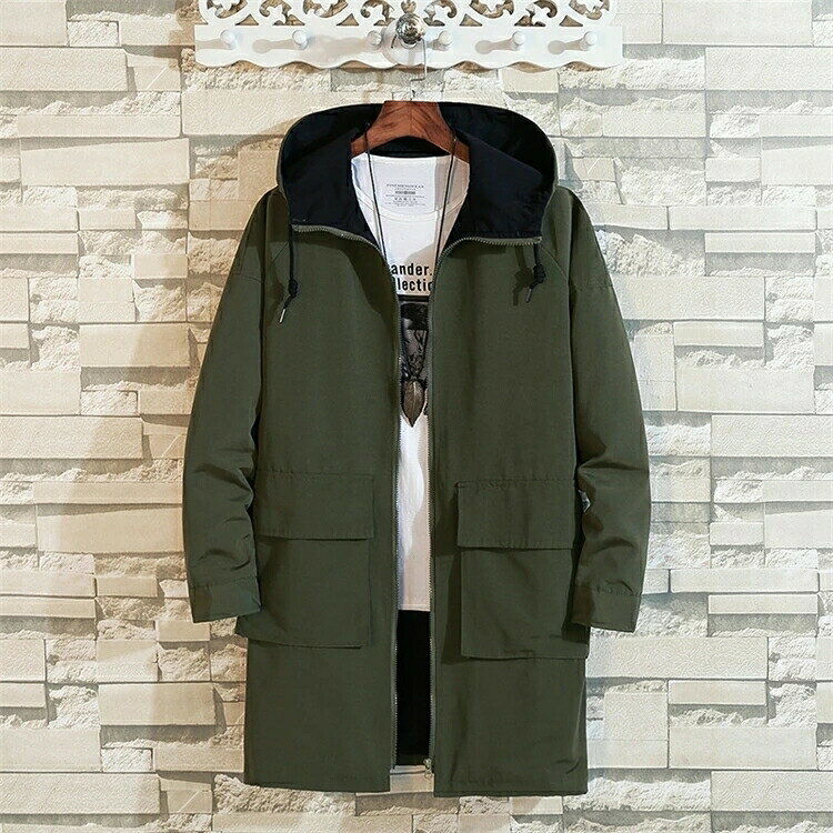 樂天商城 - マウンテンパーカー メンズ ロングコート ゆったり ロング丈 ジップアップ アウター アウトドア 秋服 秋冬M-5XLサイズ
