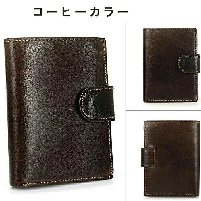 樂天商城 - メンズ 財布 二つ折り財布 ウォレット プレゼント シンプル 人気 男性用 2つ折り 財布 折り財布 小銭入れ レザー大容量 カード