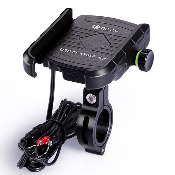 ★★USB充電器付きの新しい乗用スクーター携帯電話ブラケットQC3.0防水スイッチ付きのラインで急速充電