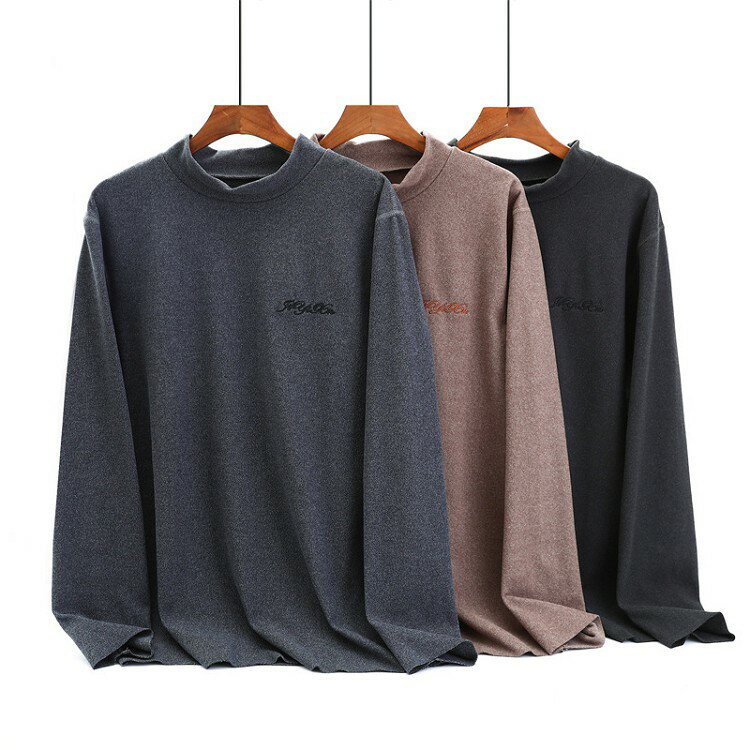 Rakuten - 長袖Tシャツ メンズ ロングTシャツ ハイネックTシャツ ロンT 大きいサイズ 秋服 秋冬 2021新作