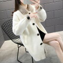 【送料無料】ムートンコート レディース アウター ファーコート フェイクムートン ニットコート 大きいサイズ フード 秋冬 もこもこ ゆったり セレブファッション カジュアル Casual ムートン コート シンプル 無地 白 桃色 黄色い カーキ 緑
