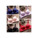 いきなり巨乳 8cm 超極厚パッド入り ベージュ プッシュアップ ノンワイヤー シームレス ブラジャー