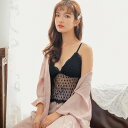 【メール便送料無料】めちゃセクシーカップ付き総レースTシャツブラ キャミソール ノンワイヤー ヨガブラ スポブラ タンクトップ 見せブラ ナイトブラ 背中見せ ...