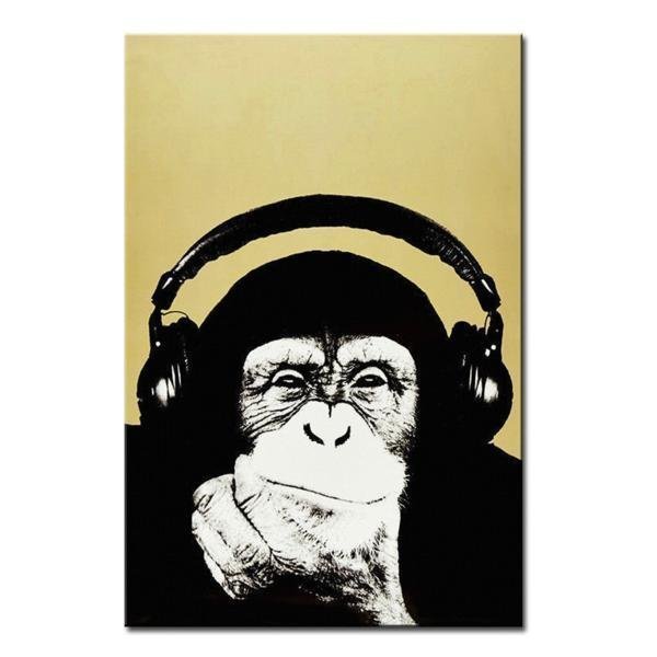 ǥۥ  ݥ 90x60cm  å  ե ̿    Andy Warhol music monkey