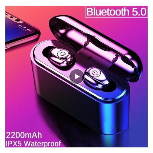最新Bluetooth5.0 イヤホン 自動ペアリング ワイヤレスイヤホン 高音質 左右分離型 充電ボックス 防水 Siri iphone/android ブラック YYRA1051 最新Bluetooth5.0 イヤホン 自動ペアリング ワイヤレスイヤホン 高音質 左右分離型 充電ボックス 防水 Siri iphone/android ブラック YYRA1051