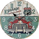 壁掛け時計 レトロ アメリカン アンティーク 時計 おしゃれ 壁掛け 車 インテリア 装飾 リビング カフェ 14インチ YYRA1763