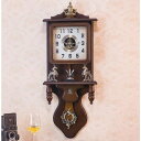 高級高品質 回転 別荘 居間中国語壁掛け時計世帯レトロ時計アンティーク時計機械ぜいたくデコレーションォーツ時計