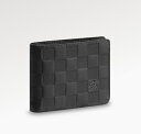 【ルイヴィトン ダミエ アンフィニ / オニキス ポルトフォイユ ミュルティプル】 LOUIS VUITTON 財布 N63124【Luxury Brand Selection】