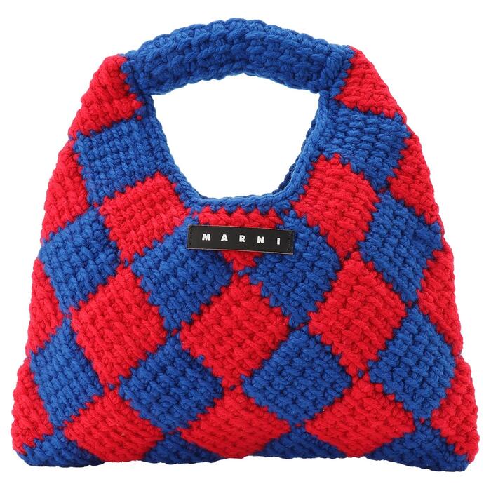 ޥ å MARNI M00995 M00RP 0MC06 ޥ˥å ͤOKۥɥ Ԥ ϥɥХå ֥롼/å ǥ 륺 MARNI KIDS MW84F DIAMOND CROCHET