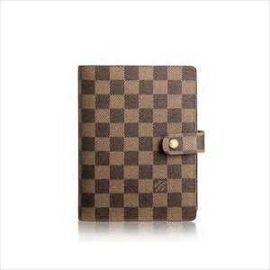 ルイヴィトン ダミエ 財布（レディース） LOUIS VUITTON ルイヴィトンアジェンダ MM ダミエ・エベヌ R20240【Luxury Brand Selection】