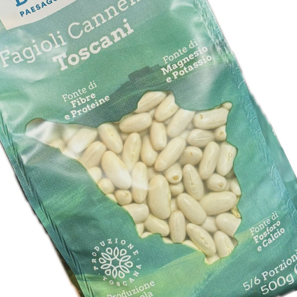 白インゲン豆 乾燥 Fagioli Cannellini TOSCANI イタリア産 500g 白 いんげん豆 豆 ファジョーリ スープ 煮込み料理 サラダ