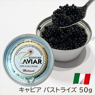 キャビア ホワイトスタージョン パストライズ 50g イタリア産 高級 魚卵