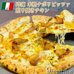 イタリア屋タニーチャ 長時間低温 発酵生地 がおいしい 冷凍 ピッツァ 照り焼きチキン 22cm 本格 ピザ ナポリタイプ 【冷凍物以外同梱不可】 照り焼き チキン コーン モッツァレラ グラナパダーノ イタリアン おつまみ 酒の肴 お取り寄せ グルメ パーティ 家飲み キャンプ飯